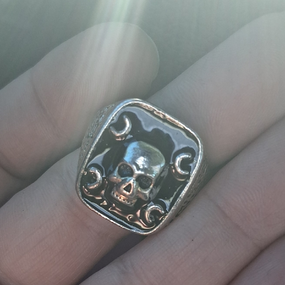 Cole Haan Silver Skull Ring